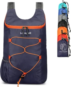 16L Hiking-Daypack Lightweight-Foldable Travel-Backpack Water-Resistant Camping Outdoor Packable Easy Carry-on Bag (Dark Blue)