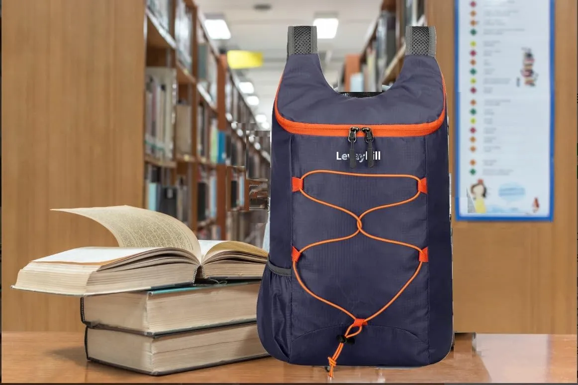 16L Hiking-Daypack Lightweight-Foldable Travel-Backpack Water-Resistant Camping Outdoor Packable Easy Carry-on Bag (Dark Blue)