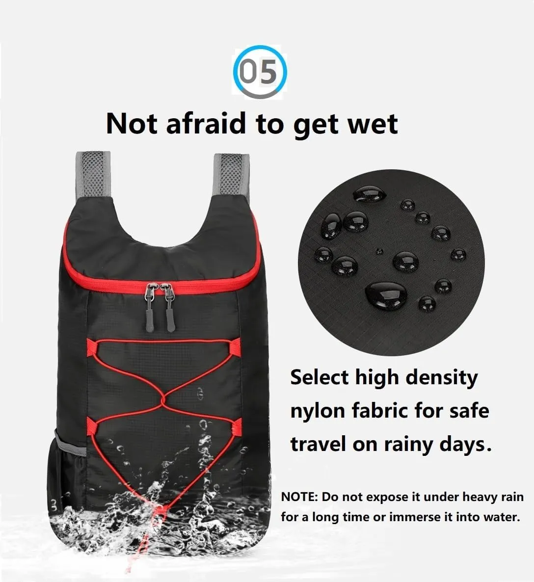 16L Hiking-Daypack Lightweight-Foldable Travel-Backpack Water-Resistant Camping Outdoor Packable Easy Carry-on Bag (Dark Blue)