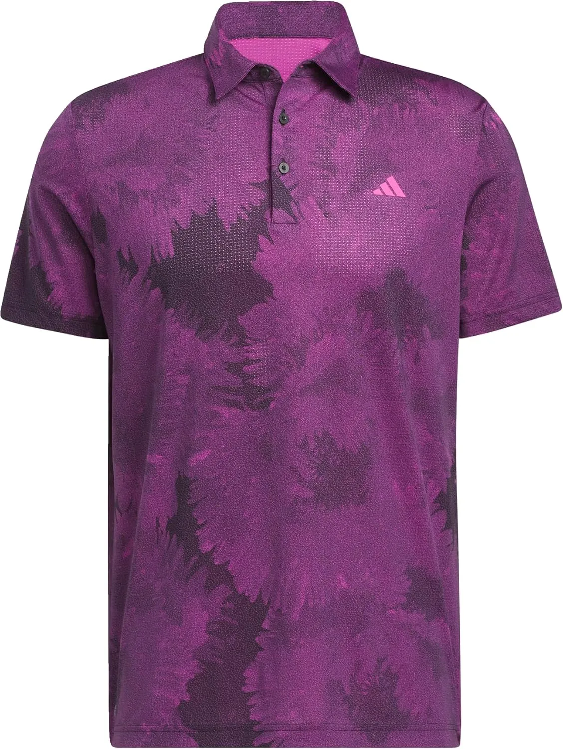 adidas Men's Flower Mesh Golf Polo Shirt
