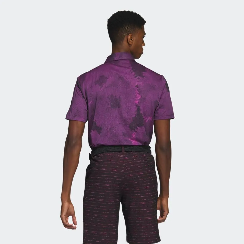 adidas Men's Flower Mesh Golf Polo Shirt