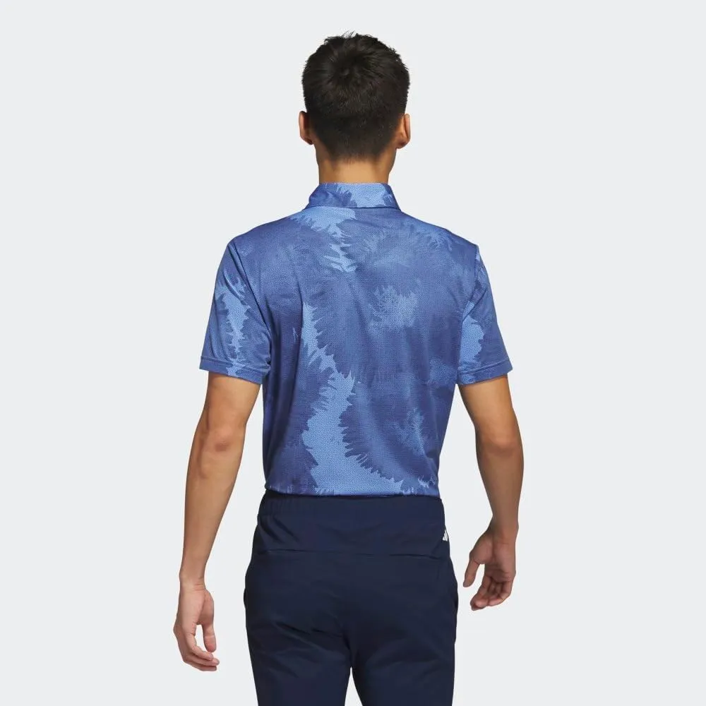 adidas Men's Flower Mesh Golf Polo Shirt
