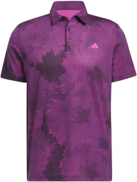 adidas Men's Flower Mesh Golf Polo Shirt