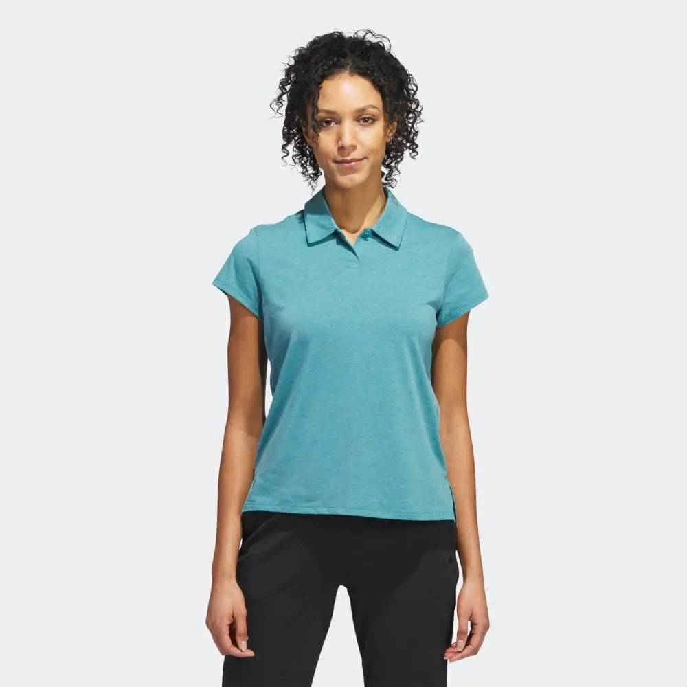 adidas Women's Go-to Heathered Golf Polo Shirt