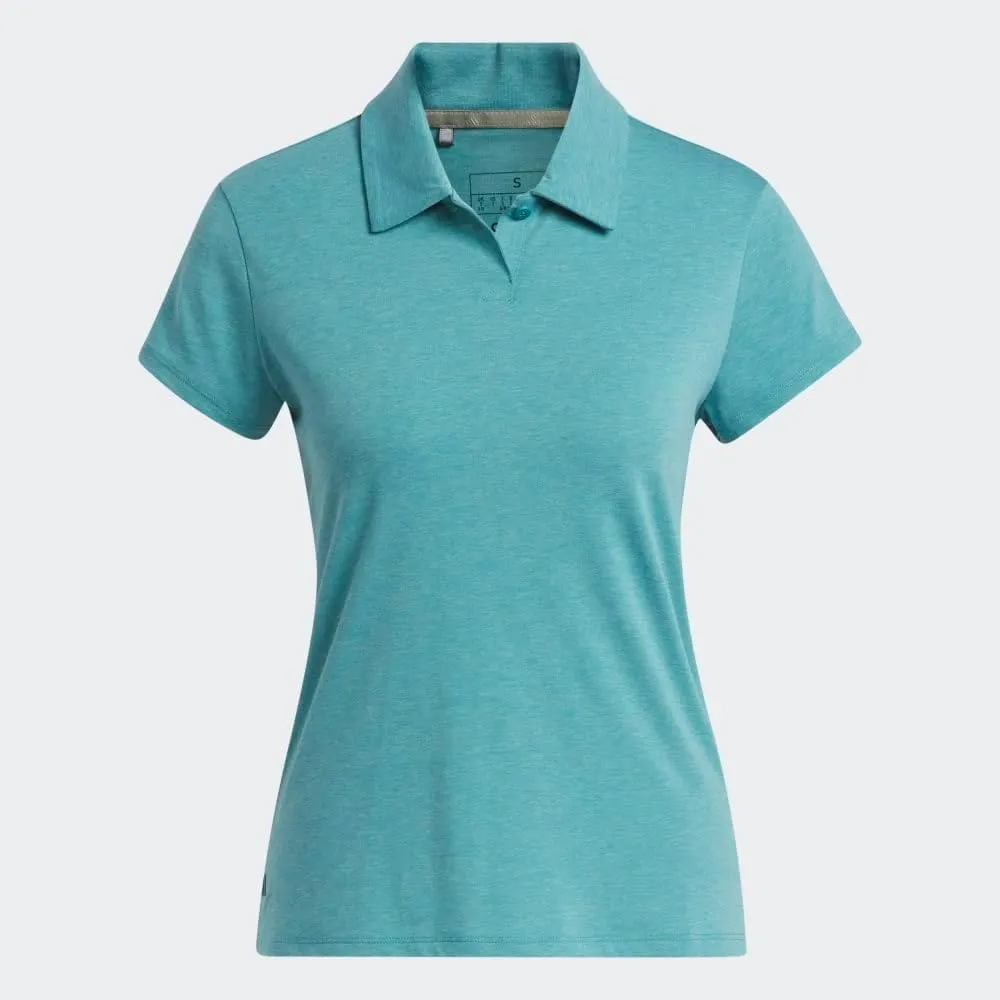 adidas Women's Go-to Heathered Golf Polo Shirt