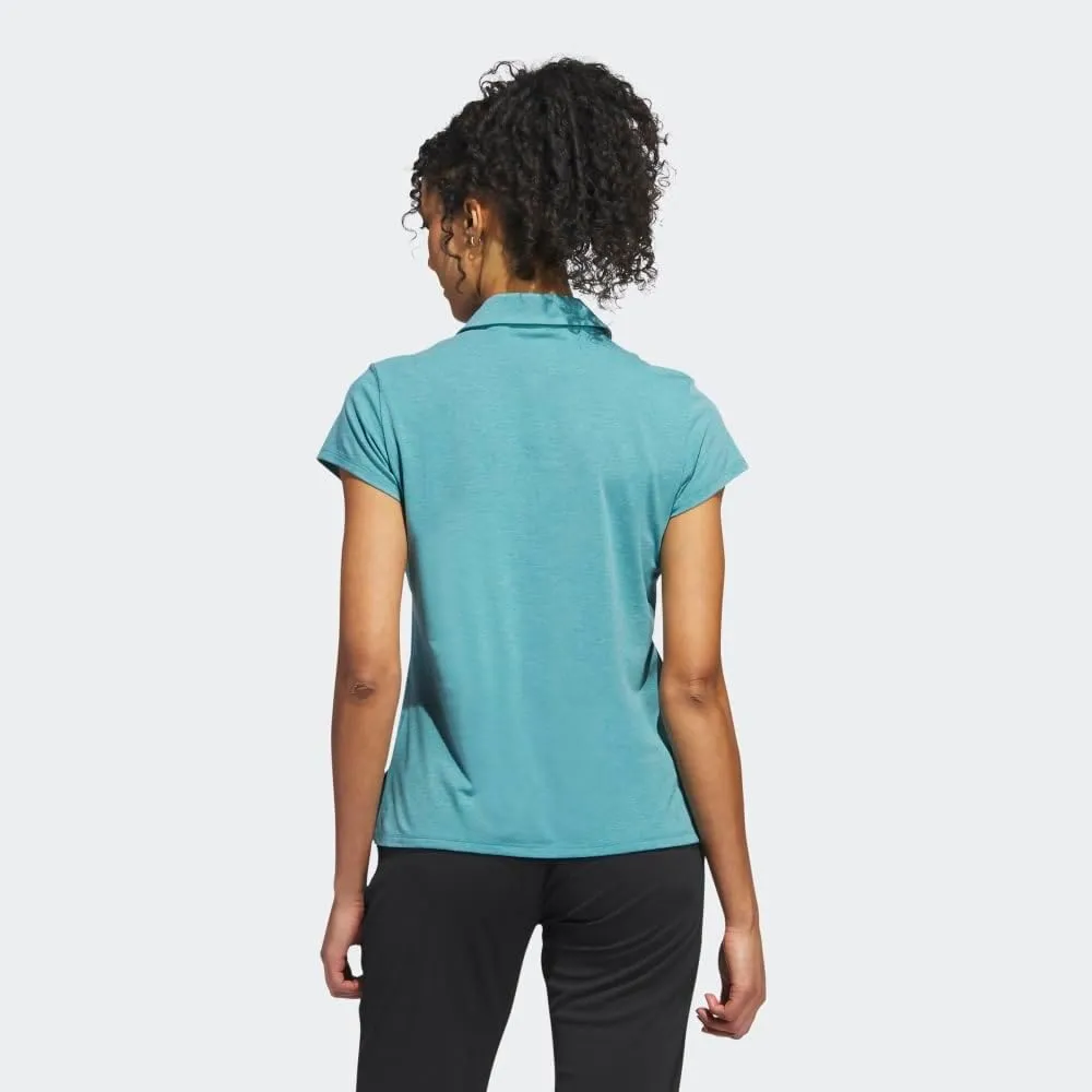 adidas Women's Go-to Heathered Golf Polo Shirt