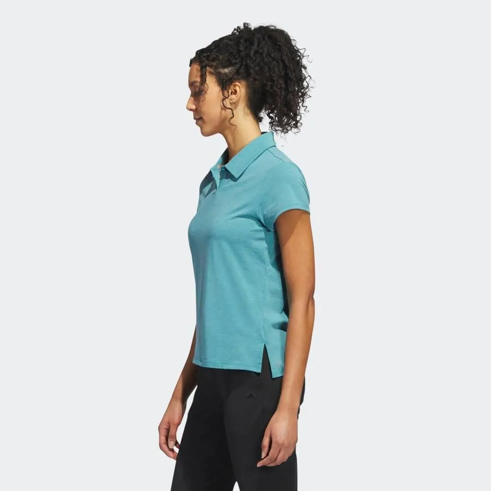 adidas Women's Go-to Heathered Golf Polo Shirt