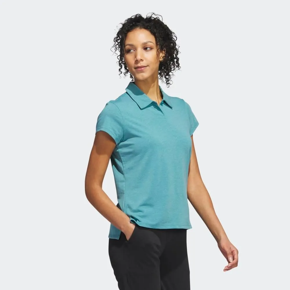 adidas Women's Go-to Heathered Golf Polo Shirt