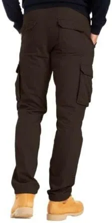 Alamo Mens Slim Fit Cargo Pants - 100% Cotton Heavy Duty Cargo Work Pants for Men