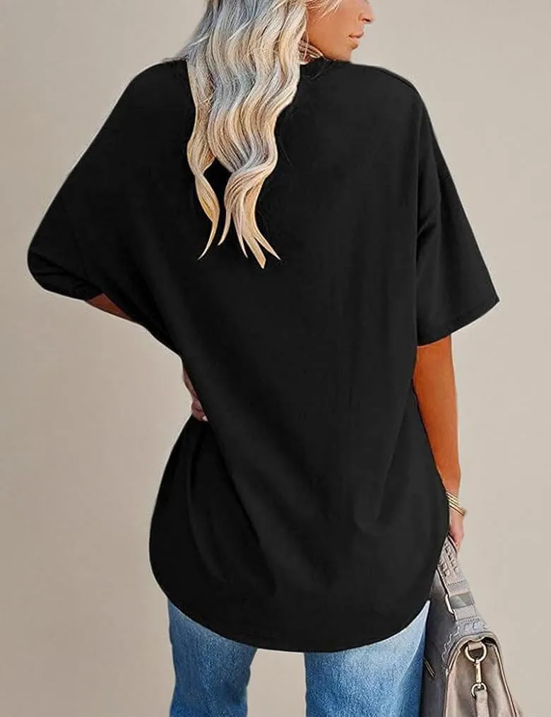 Aoang Graphic Tshirts Oversized Womens Summer Crewneck Short Sleeve Tee Shirt Blouse Tops