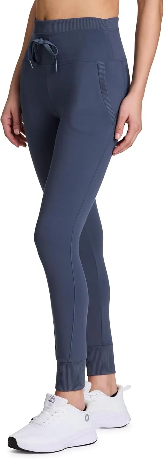 Avalanche Women's Drawstring Waist Gym Hiking Legging Fitted Jogger with Pockets