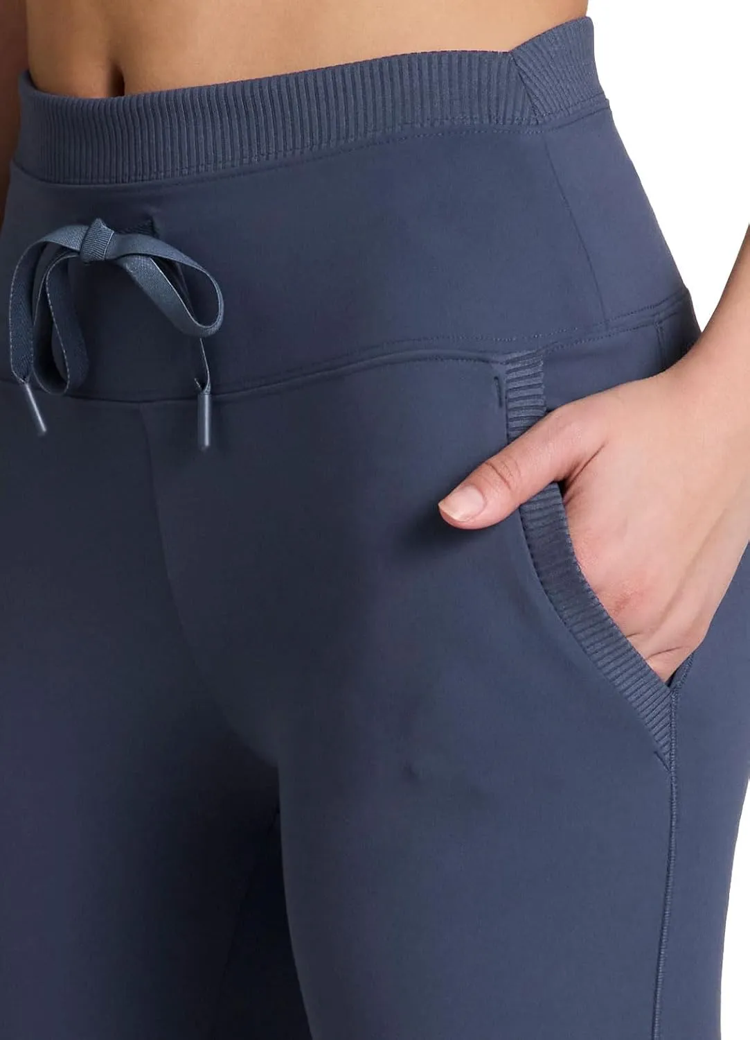 Avalanche Women's Drawstring Waist Gym Hiking Legging Fitted Jogger with Pockets