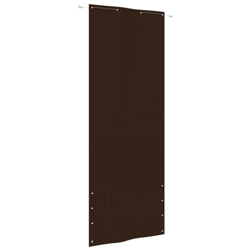 Balcony Screen Brown 80x240 cm Oxford Fabric