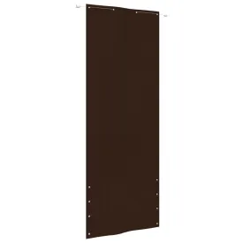 Balcony Screen Brown 80x240 cm Oxford Fabric