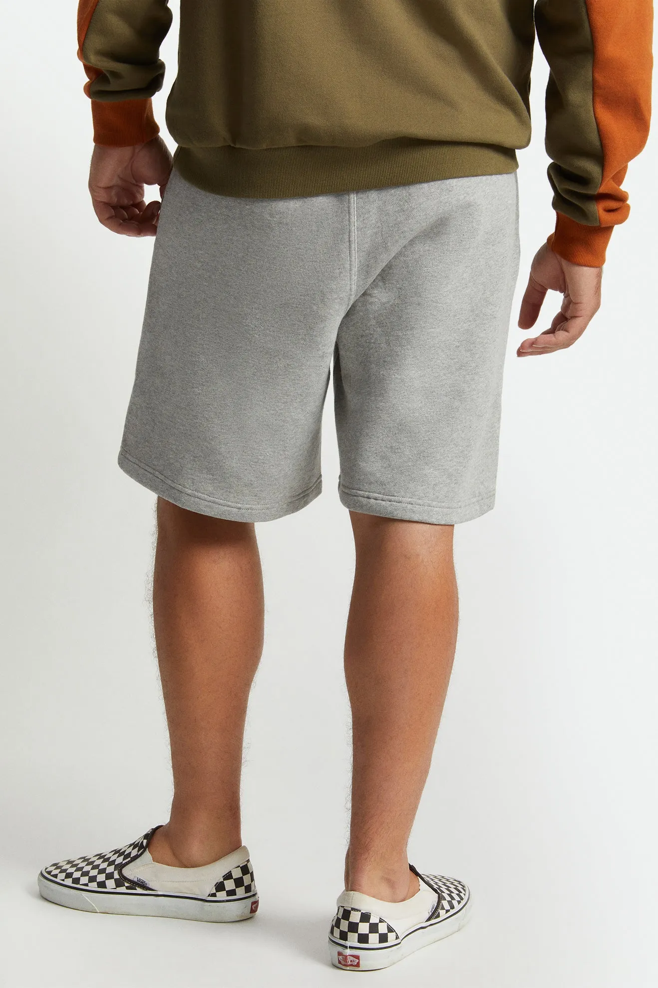 Beta Split Fleece Short - Heather Grey