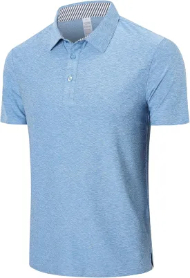 Cimic 3 Pack Polo Shirts for Men Short Sleeve Tennis Quick Dry Performanc Golf Moisture Wicking Athletic Collar Tops