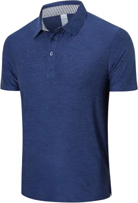 Cimic 3 Pack Polo Shirts for Men Short Sleeve Tennis Quick Dry Performanc Golf Moisture Wicking Athletic Collar Tops