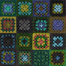 Crochet Wallpaper - Multi