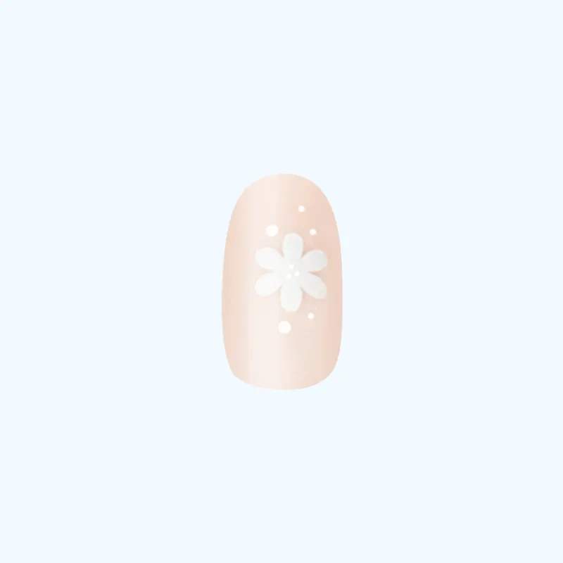 Daisy Dance - Press-On | Short | Round - Part of Set