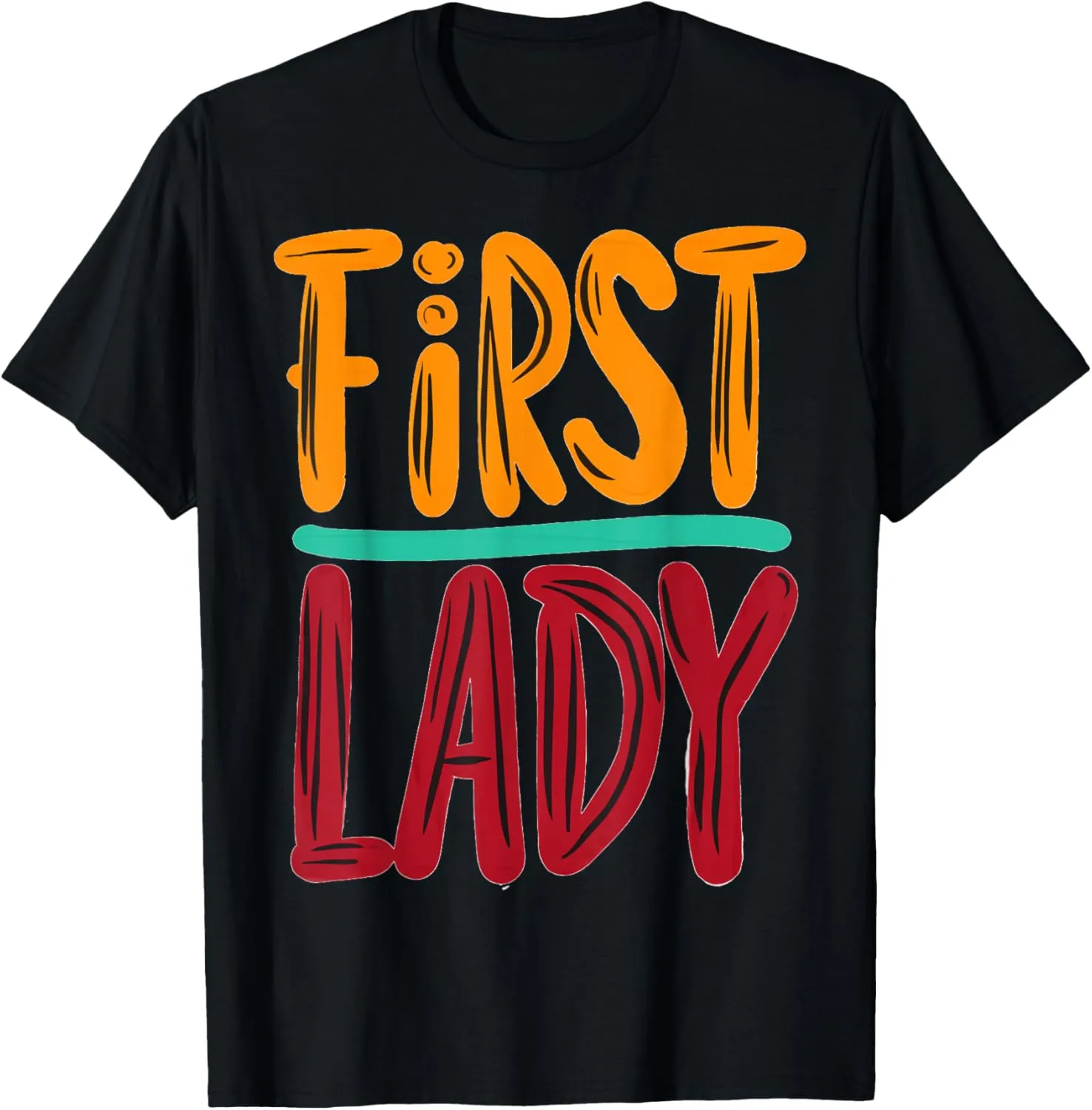 First Lady Design Illustration Abstract Art Design T-Shirt