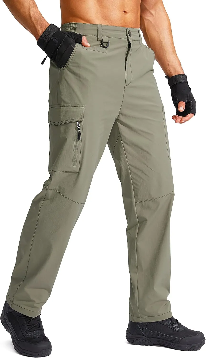 G Gradual Men's Hiking Cargo Pants Water Resistant Quick Dry Lightweight Outdoor Tactical Pants for Men with Multi Pocket