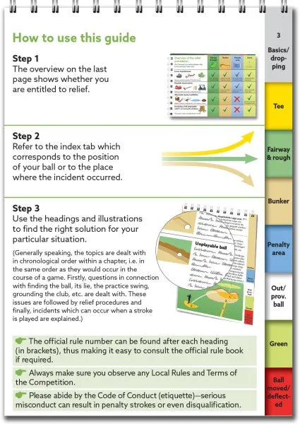 Golf Rules Quick Reference (Box of 10 Counter Display)