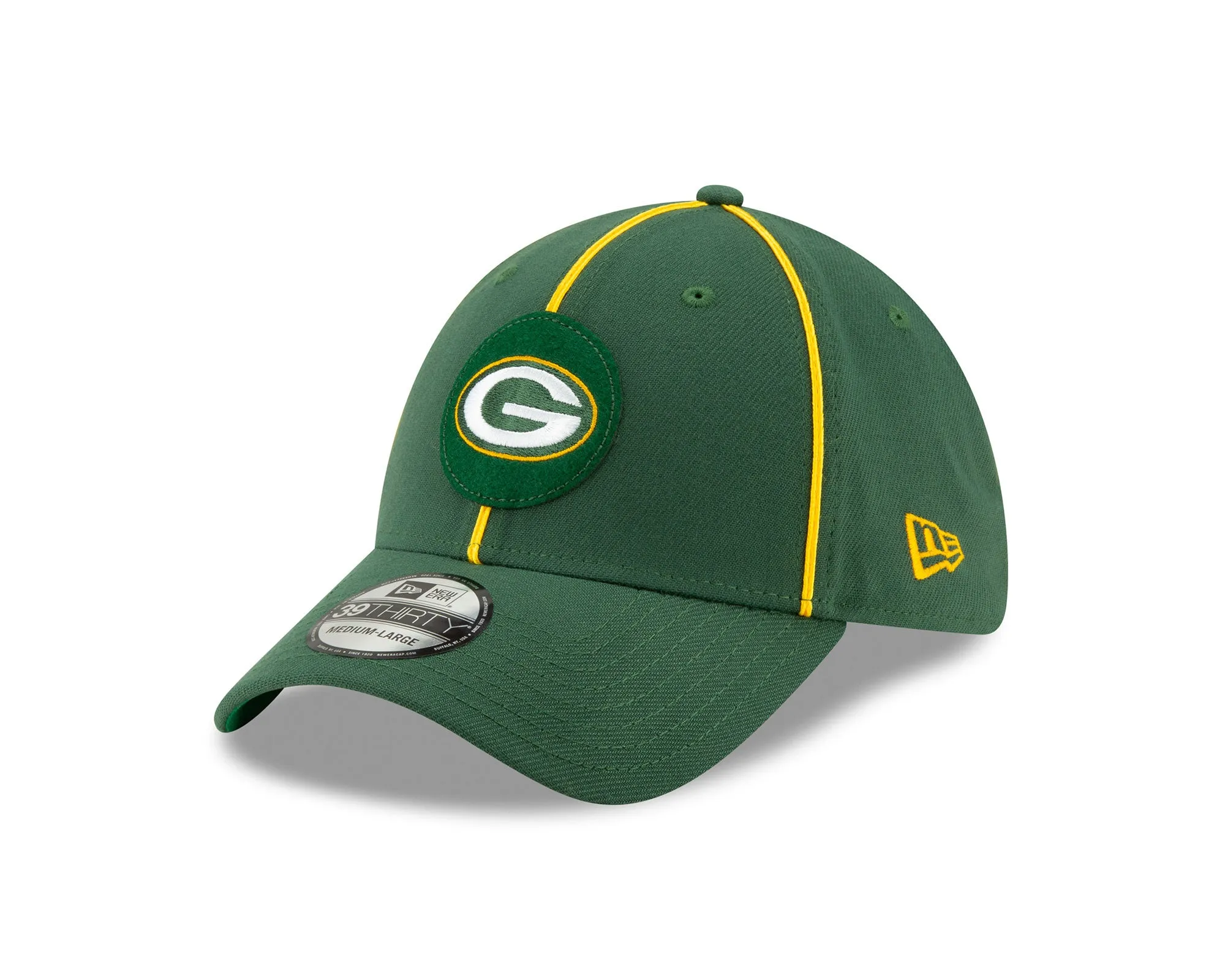 Green Bay Packers Sideline Home 39THIRTY Stretch Fit Cap, M/L