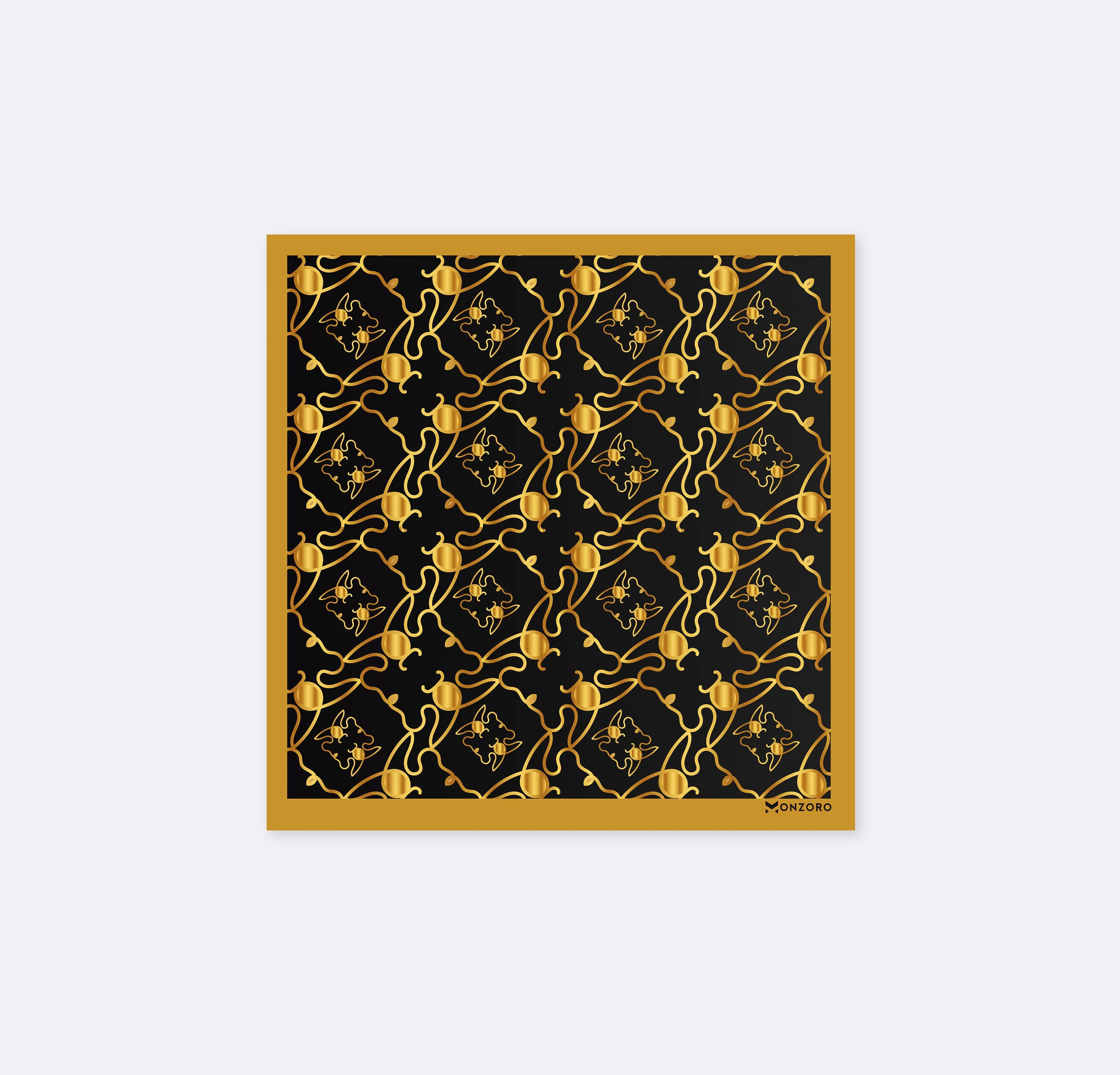Indian necklace pattern Silk Pocket Square
