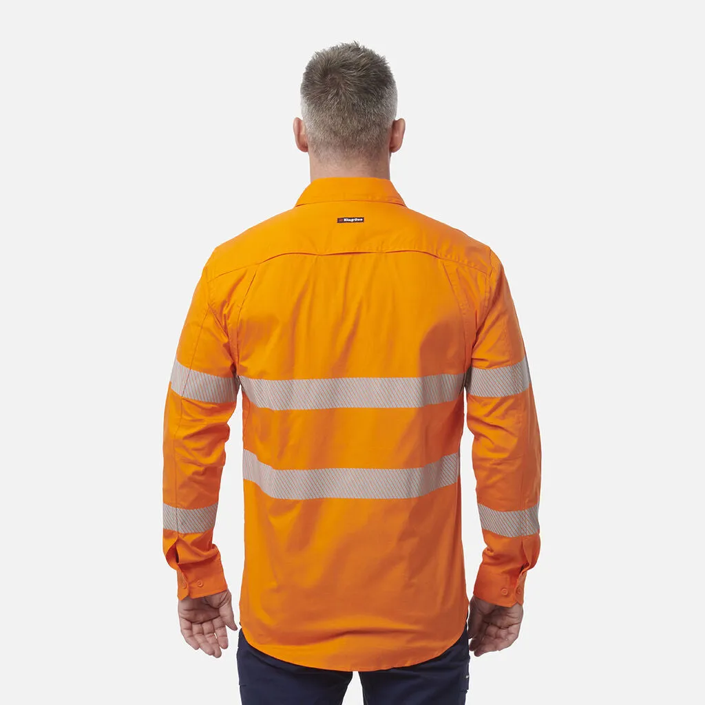 King Gee Workcool Pro Hi-Vis Stretch Reflective Work Shirt (K54031)