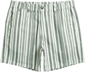 maamgic Men's Classic-fit 5.5" Cotton Casual Shorts Elastic Waistband with Multi-Pocket Daily Wear Walking Summer Outfit