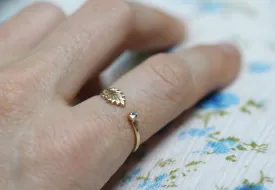 Preorder* Anastasia Crystal Leaf Ring
