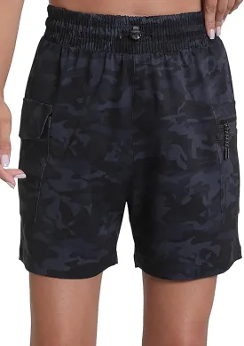 Rrosseyz Women's Hiking Cargo Shorts with Pockets Quick Dry Athletic Gym for Women Exercise Lounge
