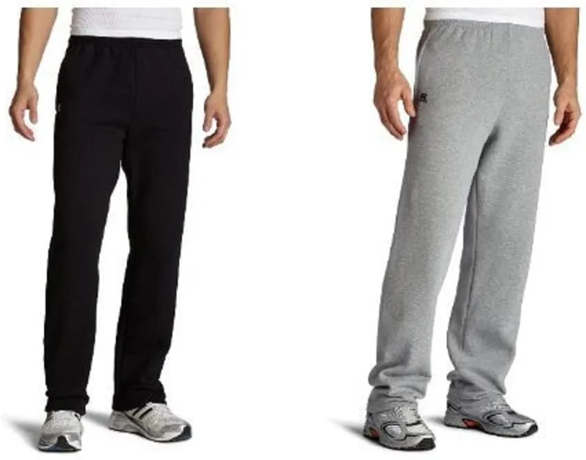 Russell Athletic Men's Dri Power Fleece Open Bottom Sweatpants with Pockets, Relaxed Fit, Moisture Wicking