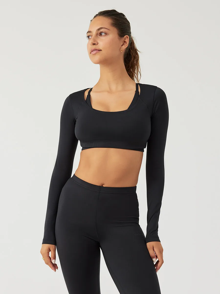 Sculpt Longsleeve Crop Top