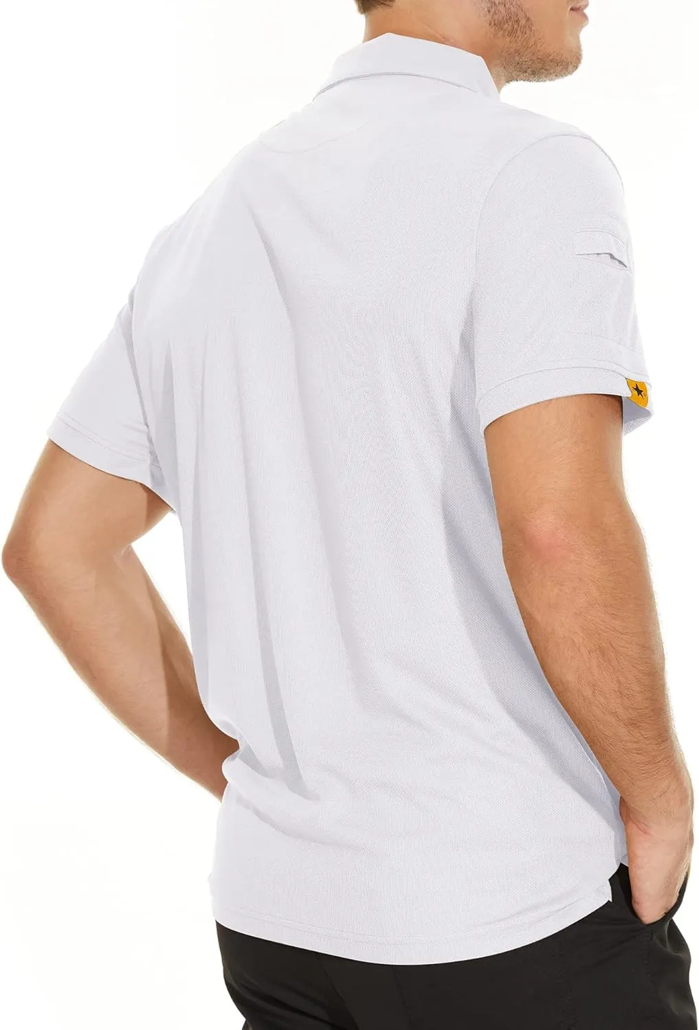 V VALANCH Mens Polo Shirts Short Sleeve Moisture Wicking Golf Polo Athletic Collared Shirt Tennis T-Shirt Tops