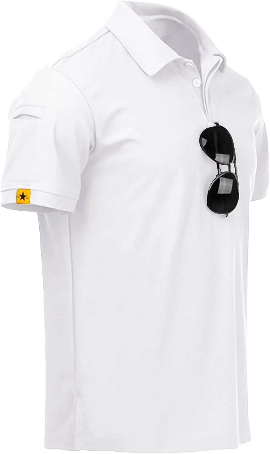 V VALANCH Mens Polo Shirts Short Sleeve Moisture Wicking Golf Polo Athletic Collared Shirt Tennis T-Shirt Tops
