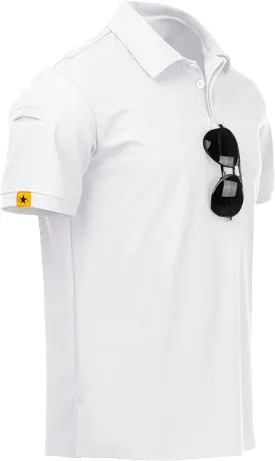 V VALANCH Mens Polo Shirts Short Sleeve Moisture Wicking Golf Polo Athletic Collared Shirt Tennis T-Shirt Tops