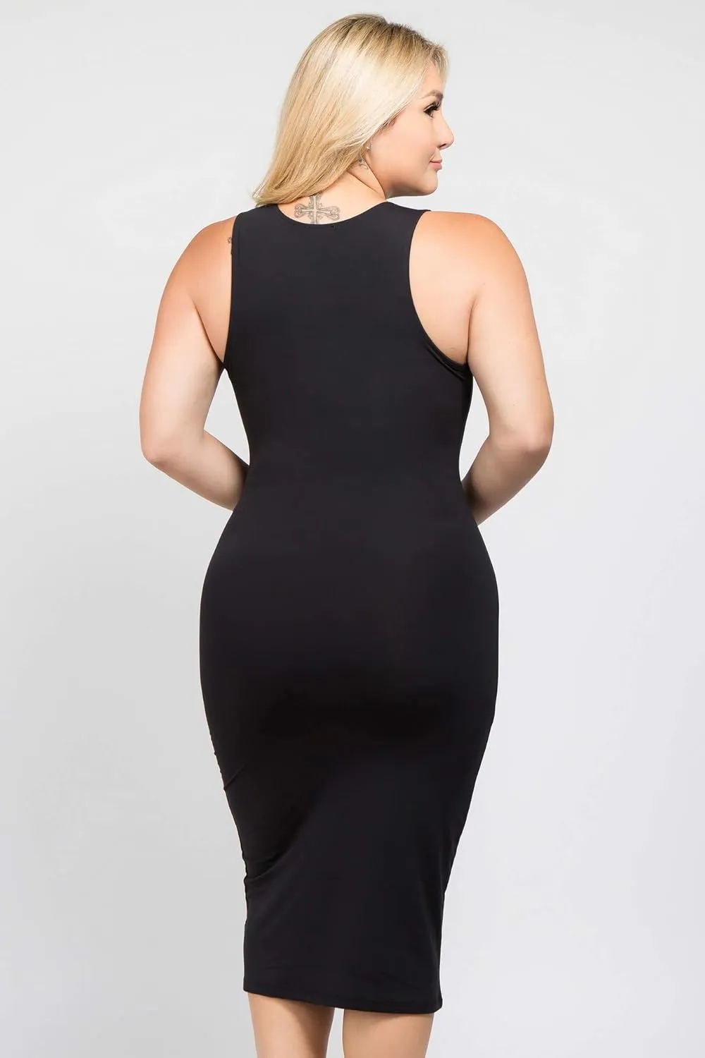 YELETE Women's Bodycon Midi Tank Dress
