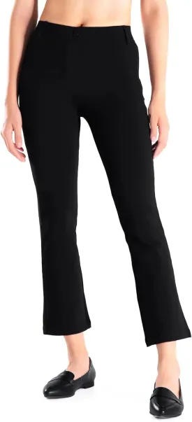 Yogipace,Belt Loops,Women's Petite/Regular/Tall Flare Cropped Yoga Dress Pants Capris Stretchy Work Ankle Pant