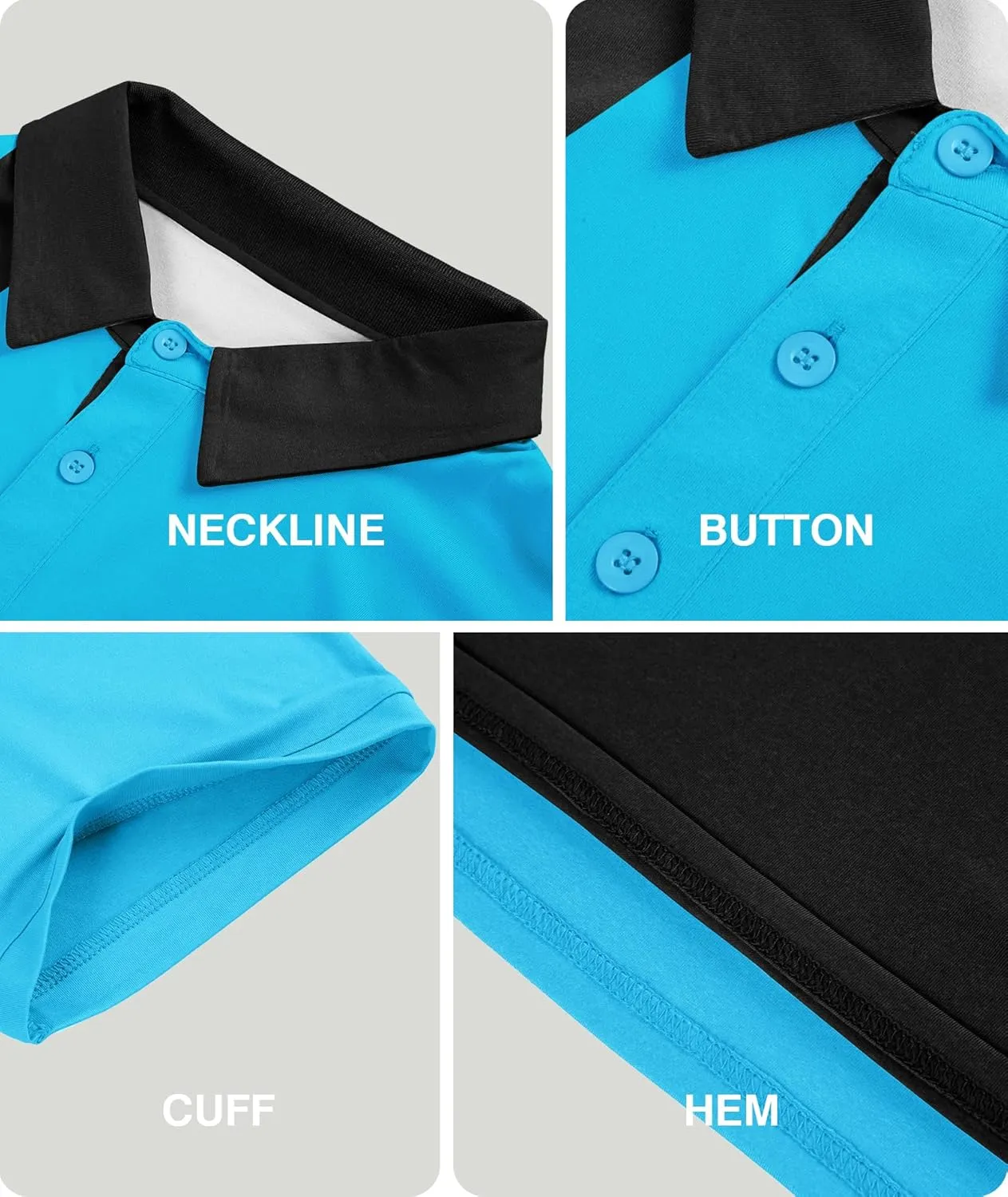 ZITY Golf Polo Shirts for Men Short Sleeve Athletic Tennis T-Shirt